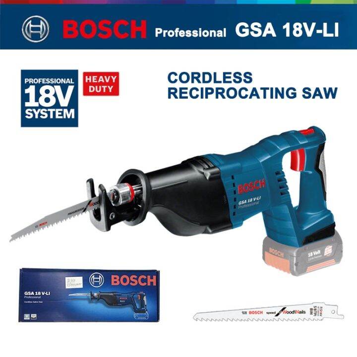 Bosch Reciprocating Saw Cordless GSA 18VLi Electric Sabre Saw Portable