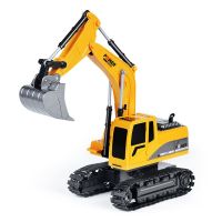 【Ready】? Alloy remote control excavator childrens toy car large wireless electric simulation excavator boy engineering car toy