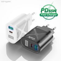 Hjghfhf 65W QC3.0ชาร์จ GaN แบบ USB ชนิด C เซลล์ PD3.0สำหรับ IPhone 13แล็ปท็อป