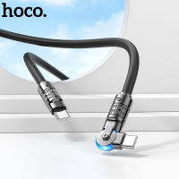 HOCO 180 PD60W หมุนชนิด C ไปยัง USB C,USB-C PD ชาร์จเร็วสายชาร์จสำหรับ Macbook Samsung Xiaomi Vivo สายเคเบิลข้อมูลสายชาร์จหมุนได้