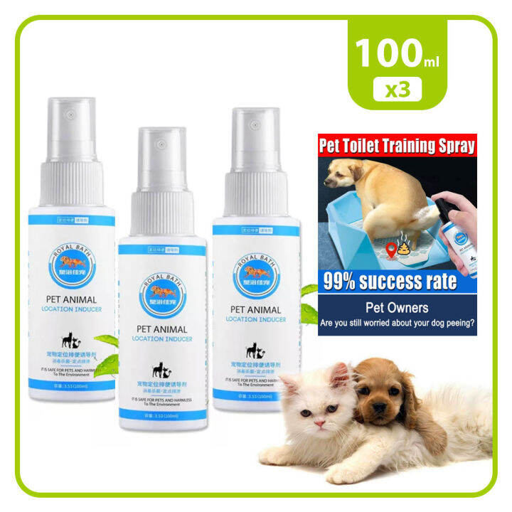 3 Pcs Set Pet Toilet Training Spray Pet Potty Trainer for Dogs Toilet ...