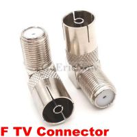 1 pcs RF Coaxial 90 Degree Right Angled TV Aerial Cable Connector RF Coaxial F Female to TV Female Plug to Female Socket