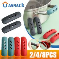 2/4/8Pcs Silicone Pan Handle Cover Heat Insulation Covers Pot Non-slip Ear Clip Steamer Casserole Pan Handle Holder Kitchen Tool Other Specialty Kitch