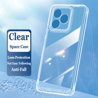 เคสโทรศัพท์ใส TPU สำหรับ Realme C53เคสหลังปกป้องกล้องฝาครอบซิลิโคนใสนิ่มกันกระแทก