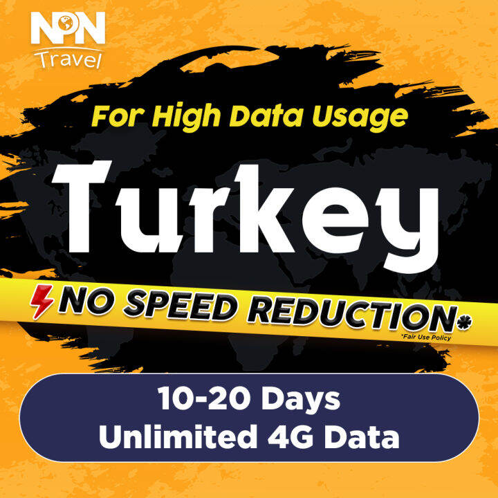 Turkey SIM Card 1020 Days Unlimited 4G Data Store Pickup High
