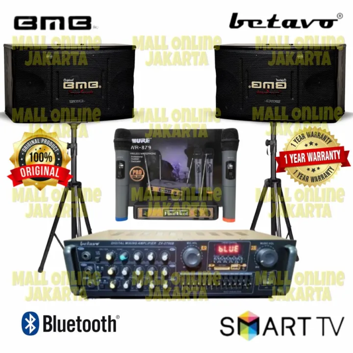 Paket Karaoke set Bmb 12 inch Original sound system Betavo Lazada