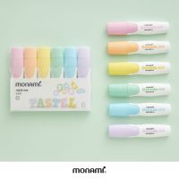 ปากกา ปากกาเน้นข้อความ Monami รุ่น แกรนเด 604 โมนามิ ชุด 6 สี