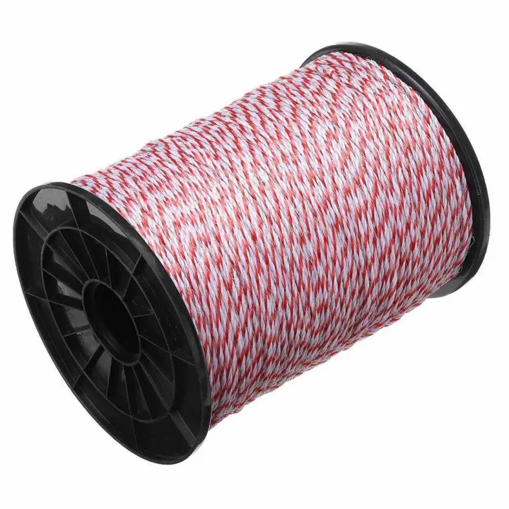 500M Portable Electric Fencing Poly Wire Rope Power Line Livestock ...