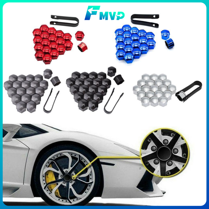 FMVP 20PCS Car Wheel Nut Caps Protection Covers 21mm Anti-rust Auto Hub  Screw Cover Tyre Bolt Exterior Decoration Bolts Nuts Silicone Protectors  Cap Accessories Anti Rust Universal Chrome Glossy Lug Protector Replacement