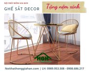 Bàn ghế sắt thanh ý giá tốt Tp.HCM Hồng Gia Hân B1117