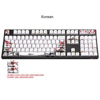 เกาหลีญี่ปุ่น Plum Blossom PBT ห้าด้าน Dye-Subbed 110คีย์ OEM โปรไฟล์ Keycap สำหรับ Diy คีย์แคปแป้นพิมพ์ช่าง