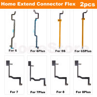 2pcs สำหรับ iPhone 6 6s 7 8 plus Home Touch ID กลับปุ่มลายนิ้วมือเมนบอร์ด Interconnect Connector ขยาย Flex Cable-DFGN STORE