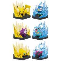 ของเล่นโมเดลผลิตภัณฑ์สำเร็จตุ๊กตาขยับแขนขาได้ TAKARA TOMY Gashapon Pikachu Totodile Piplup Joltik