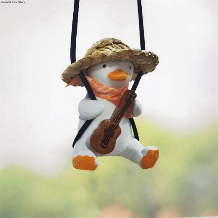 car-accessorie-swing-duck-penguin-squirrel-pendant-auto-rearview-mirror-ornaments-birthday-gift-auto-decoraction-car-fragrance