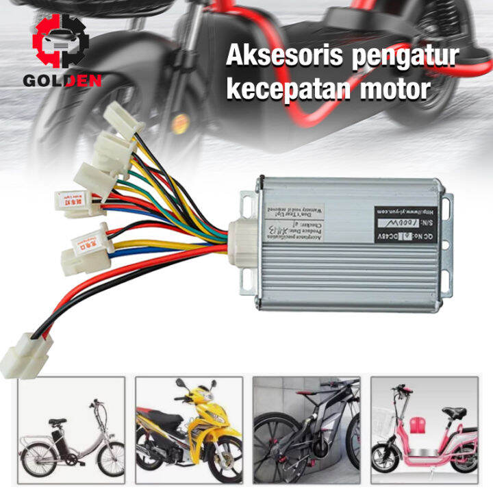 Controler Sepeda Listrik Brushed Controller 36v 48v 350w Controller Brushless Motor Universal 9424