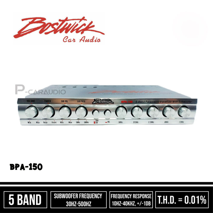 ปรีแอมป์-bostwick-รุ่นbpa-150-ปรีแอมป์-5แบนด์-ปรีแอมป์เสียงดี-ปรีแอมป์ระดับแชมป์ที่นักเล่นทุกคนเชื่อมั่นในคุณภาพ-รูปทรงสวยงามกระทัดรัด