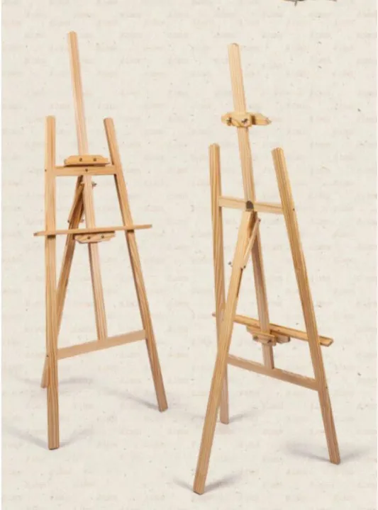 Solid Wood Easel Caballete De Pintura Artist Oil Paint Stand Atril