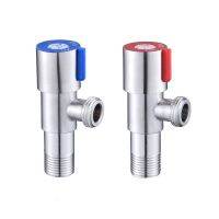 304 hot and cold water triangle valve household flow control valve three-way valve 1/2 quot; threaded toilet bathroom angle valve