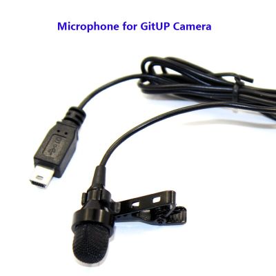 ไมโครโฟนภายนอกสำหรับ Aaction Cam Gitup Git1 Git2p Git2 G3 F1 G3 Duo Wifi กล้องกีฬา