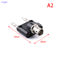 ?【Lowest price】Tirgat BNC TO Two DUAL 4mm BANANA MALE FEMALE JACK COAXIAL CONNECTOR RF ADAPTER