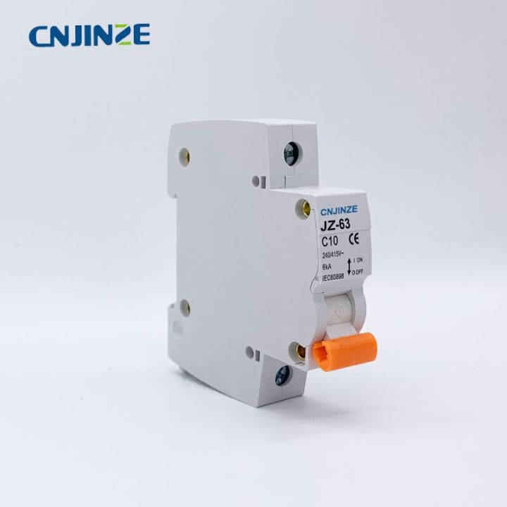 cnjinze-circuit-breaker-แรงดันต่ำ-miniature-air-breaker-1เสาสีม่วงสีส้ม-handle-miniature-circuit-breaker-10a