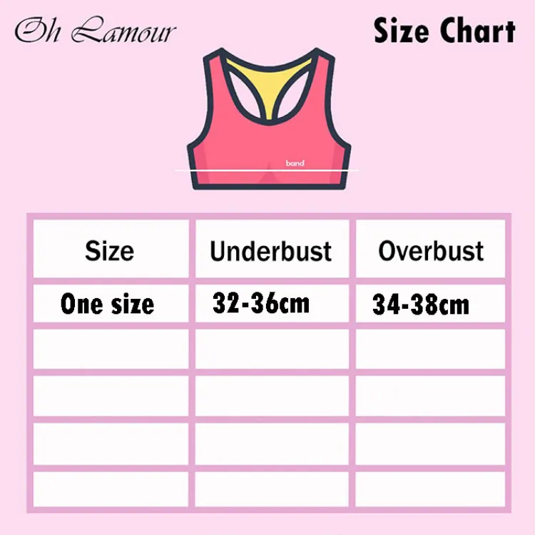 Oh Lamour #TH01 Fashion Baby Sando Bra with Non Removable Padding Brallete  Sando Bra for Kids(1pc)