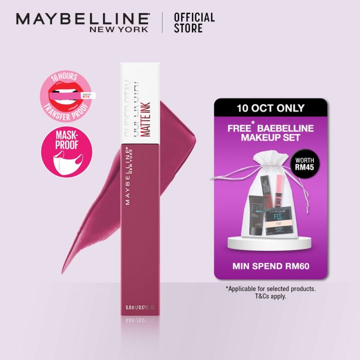 ☜maybelline Superstay Matte Ink Liquid Lipstick Makeup Lazada