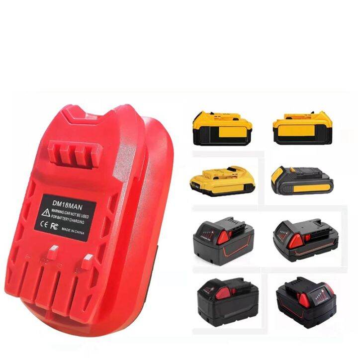 battery-adapter-for-craftsman-20v-cordless-tools-dm18man-adaptor-for-de-walt-20v-mil-waukee-18v-li-on-battery-convert