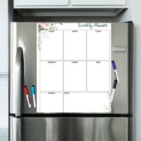BOWENDA Weekly To Do List Magnetic Grocery List Whiteboard Week Planner Plan Memo แม่เหล็กติดตู้เย็น Plan Notepad