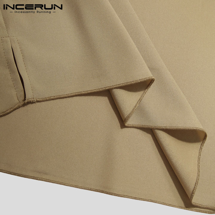 incerun-เสื้อยืดชาย-แขนยาว-คอวี-ไม่รัดรูป-qc8191601