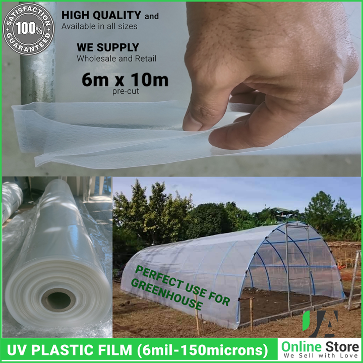 6m x 10m UV Plastic Sheet (6mil 150 Microns) Plastic Roofing