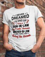 New I Am A Son-In-Law Of A Freakin Awesome Mother-In-Law T-Shirt Family Members Gift Special Tee Funny Gift Mens Swim Shirt