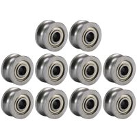 10pcs/sets 624ZZ Ball Bearings V/U Groove Pulley Bearing Used In Rail Track Linear Motion System Ball Bearing Hardware