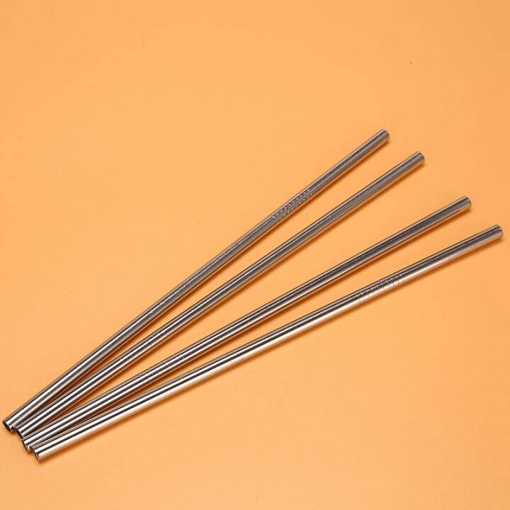 set-of-12-stainless-steel-straws-reusable-metal-drinking-straws-straight-straws-2-cleaning-brushes