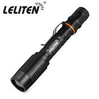 Zoomable XM-T6 L2 led Police Zoom Led flashlight torch bicycle light lamp Lanterns Torches Use 2x 18650 battery + Clip