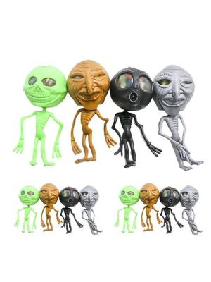 12Pcs Halloween TPR Soft Squeeze Toys Creative Spaceman Shape Stress Relief Toys Suitable For Adults Children Random Style impart