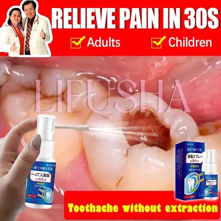 LIFUSHA Toothache Spray Toothache Pain Reliever for adults kids
