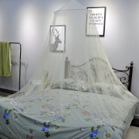 【LZ】❉∈  1pcs Bed Net Hung Dome Mosquito Net for Double Bed Summer Polyester Mesh Fabric Home Bedroom Baby Adults Hanging Decoration