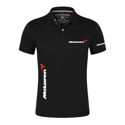 2022 Mclaren Logo Polo Shirt Classic Unisex Summer Outdoor Customize T-Shirts Short Sleeves Solid Color T-Shirts Tee S-3XL 4XL