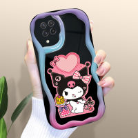 Volans สำหรับ Samsung A21S A22 A23 A24 4G A30 A30S A32 A33 5G A34 5G เคสลายการ์ตูน Kuromi เคสโทรศัพท์พื้นขอบคลื่นเคสซิลิโคนนิ่มเคสป้องกัน