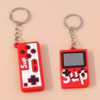 1pc PVC Individual Game Machine Key Ring Mini Cartoon Game Console Gamepad Keychains for Boy Bag Pendant Car Key Birthday Gifts Key Chains