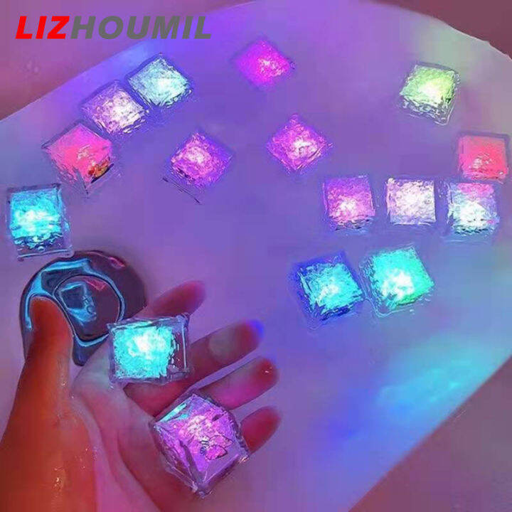 lizhoumil-ก้อนน้ำแข็งไฟ-led-ส่องสว่างหลากสี-ของขวัญของเล่นสำหรับบาร์โรงแรม-ktv-12ชิ้น