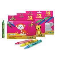 คิดอาร์ท สีเทียน ซุปเปอร์จัมโบ้  12แท่ง (12สี) /กล่อง  Kidart  12 Super Jumbo Crayons (12Color) / Pc.