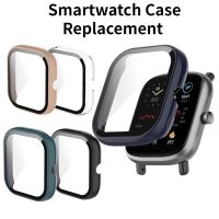 Smartwatch Case Replacement for Huami Amazfit GTS 2 Mini Glass Cover Tempered Glass Film Screen Protector Watch Protection Shell Screen Protectors