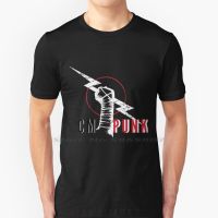 Cm Punk T Shirt 100% Cotton Cm Punk Aew Fighting Big Size 6Xl Tee Gift Fashion