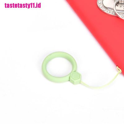 【TTID】Finger Ring Anti-lost Universal Phone Short Lanyard Silicone Pendant Ring
