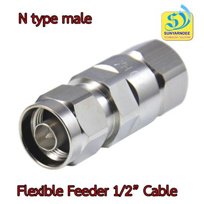 N type Male Connector for Cable feeder 1/2