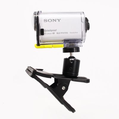 Multi-function Clamp Clip With Ball Socket Head Mount For S0ny Action Cam HDR-AS200V 300V HDR-AZ1 X1000V X3000v Dslr Accessories