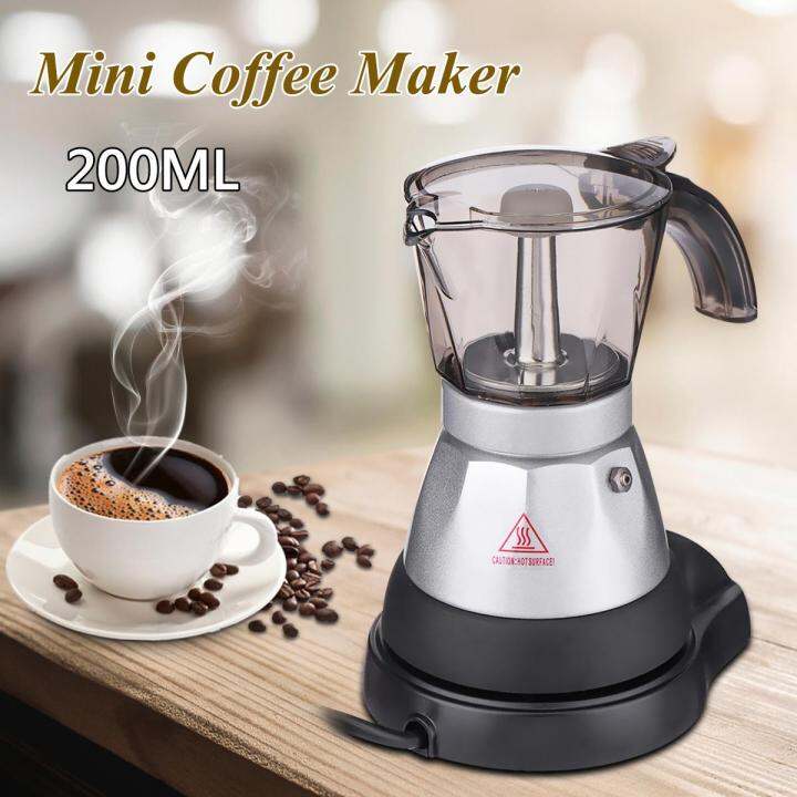 4 Cup Electric Espresso Coffee Maker Machine Percolator Moka Pot