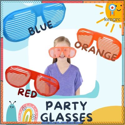 แว่นลายขวาง ใหญ่มาก แว่นตาแฟนซี เหมาะสำหรับงานสังสรรค์ปาร์ตี้ เพิ่มสีสันให้กับงานเลี้ยง FA Sาคาต่อชิ้น